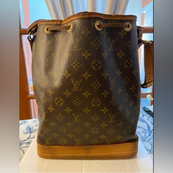 Luis Vuitton Brown Coated Bucket Bag - Picture 3 of 10